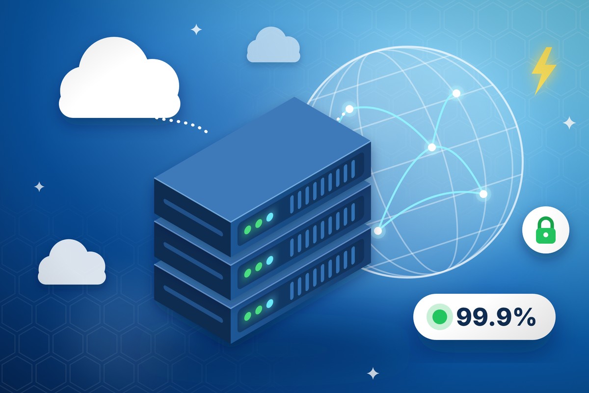 Web hosting: fast, secure servers keeping your website online worldwide with 99.9% uptime