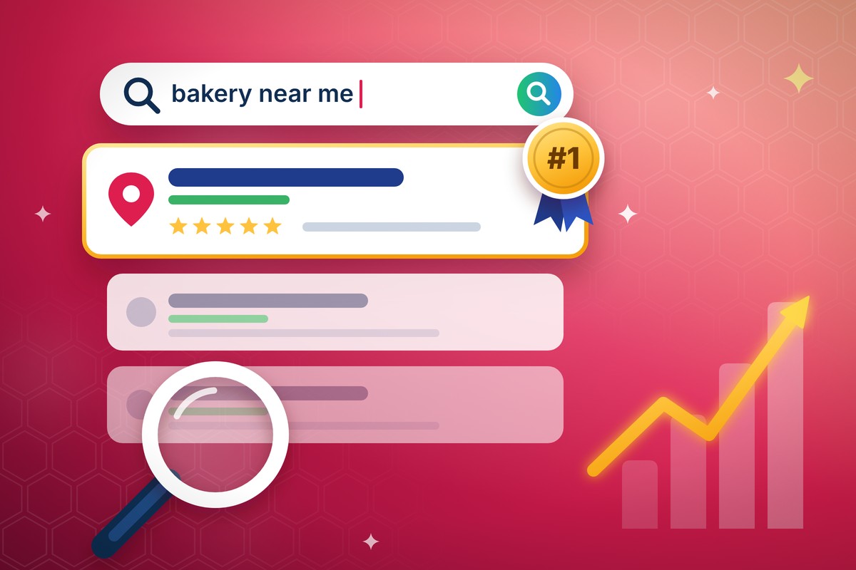 Local SEO: your business ranked #1 in Google results for nearby searches